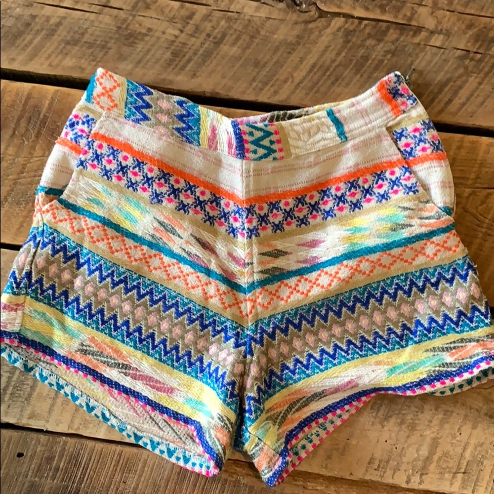 Aztec print shorts